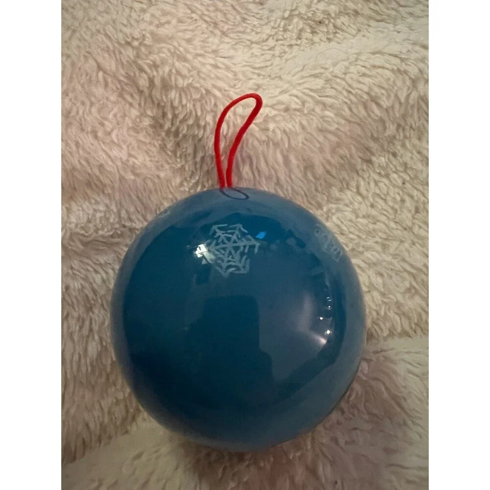 Alaska Christmas Ornament Eskimo Women blue white glass hand painted alaska